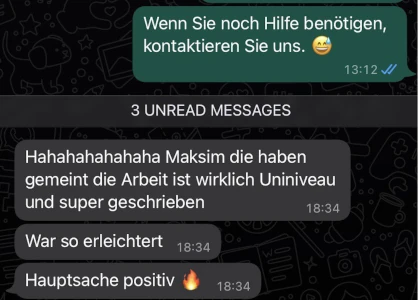 Rückmeldungen von unseren Kunden: - 5